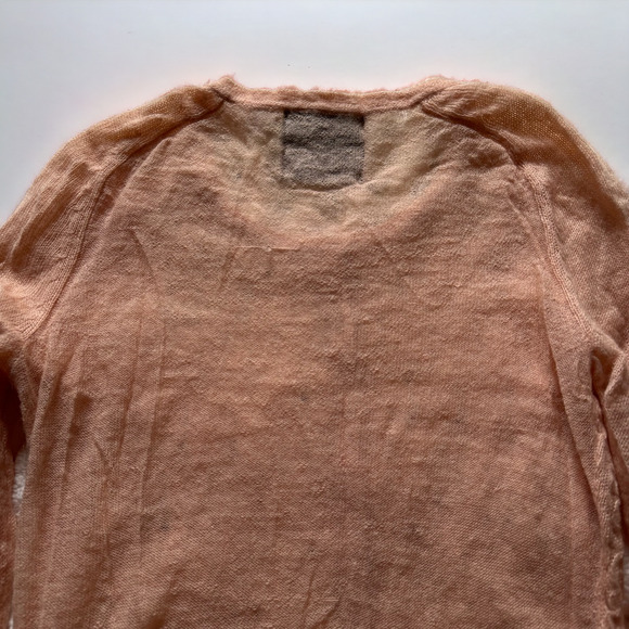 Anthropologie Guinevere Peach Pink Wool Blend Cardigan - Picture 4 of 6